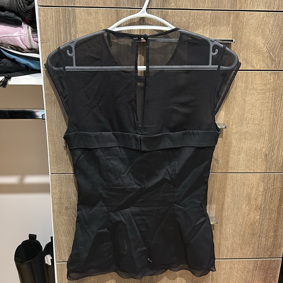 Marciano Blk fitted sleeveless top with mesh upper body. XS - Picture 4 of 4